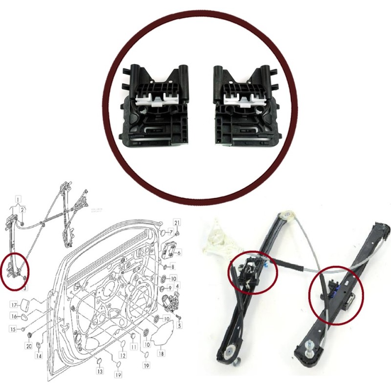 Audi A3 S3 Sportback 8V MK3 İçin Ön Cam Kriko Klips Seti 8V4837461 8V4837462