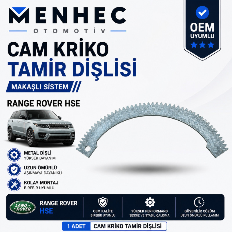 Range Rover HSE Cam Kriko Tamir Dişlisi Makaşlı Sistem Cam Mekanizma Dişlisi OEM Uyumlu