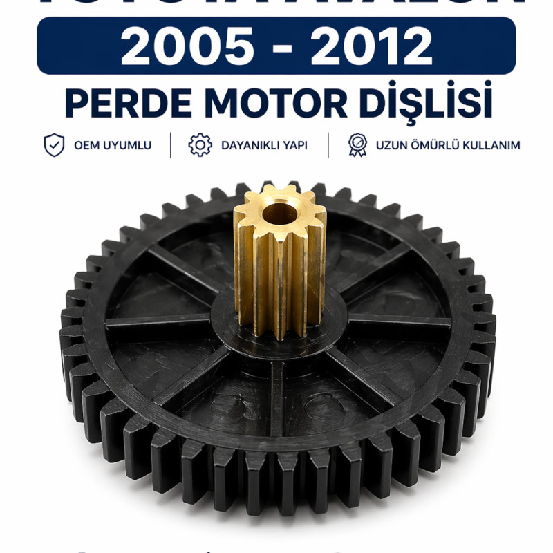 Toyota Avalon 2005-2012 Arka Perde Motor Dişlisi Cam Güneşlik Perde Tamir Parçası