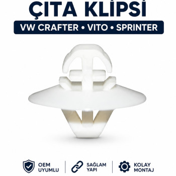 Vw Crafter - Mercedes Sprinter - Vito Sprinter Çıta Klipsi 10 Adet
