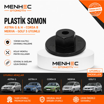 Astra G H Corsa B Golf 5 Uyumlu Plastik Somun – Oto Kaporta & Trim Sabitleme Parçası 50 Adet