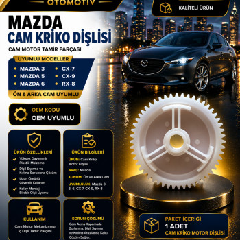 Mazda 3 5 6 CX-7 CX-9 RX-8 Cam Kriko Motor Dişlisi Ön Arka Uyumlu Tamir Parçası Mazda 3 5 6 CX-7 CX-9 RX-8 Cam Kriko Motor Dişlisi Ön Arka Uyumlu Tamir Parçası