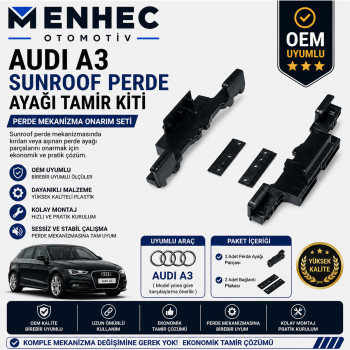 Audi A3 Sunroof Perde Ayağı Tamir Kiti