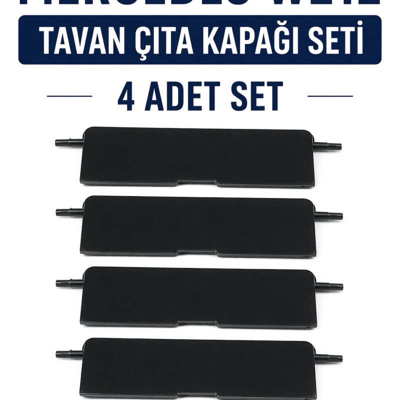 Mercedes W212 Tavan Oluk Çıta Kapağı 4 Adet Set Port Bagaj Kapak 2126902882