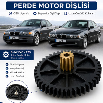 BMW E46 E39 Arka Perde Motor Dişlisi Cam Perde Tamir Dişlisi OEM Uyumlu