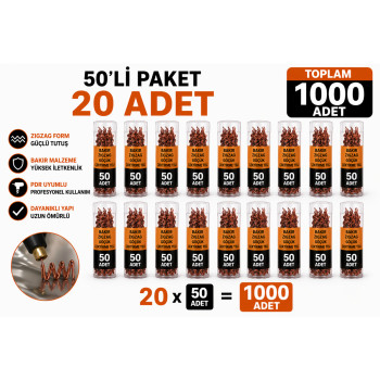 Bakır Zigzag Göçük Çektirme Teli PDR Boyasız Göçük Düzeltme Kaporta Tamir Teli 50’li 20 paket