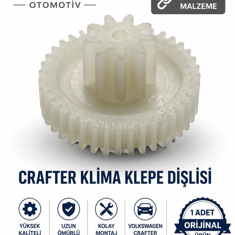 Volkswagen Crafter Klima Klepe Motor Dişlisi | Kalorifer Hava Yönlendirme Tamir Dişlisi | Dayanıklı Plastik (1 Adet)