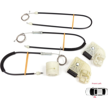 VW Transporter T5 T6 Caravelle Multivan 2003-2024 7H0837753 İçin Ön Sol Kapı Cam Kriko Tamir Seti