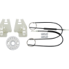 BMW 3 Serisi E46 1998-2001 4.May Kapı Makyajsız Kasa 51337020660 İçin Ön Sağ Kapı Cam Kriko Tamir Seti