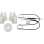 BMW 3 Serisi E46 1998-2001 4.May Kapı Makyajsız Kasa 51337020659 İçin Ön Sol Kapı Cam Kriko Tamir Seti