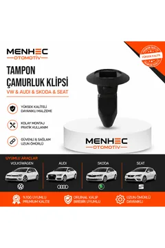 VW Audi Skoda Seat Tampon Çamurluk Klipsi – Davlumbaz & Kaporta Sabitleme Klipsi 10 Adet