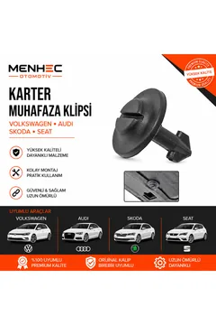 Volkswagen Audi Skoda Seat Karter Muhafaza Klipsi – Alt Motor Koruma & Kaporta Sabitleme Klipsi 10 Adet