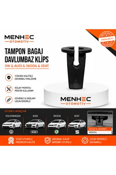VW Audi Skoda Seat Tampon Bagaj Davlumbaz Klipsi – Kaporta & Trim Sabitleme Klipsi 25 Adet