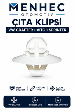 Vw Crafter - Mercedes Sprinter - Vito Sprinter Çıta Klipsi 10 Adet