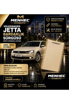 Jetta Bardaklık Kapağı Sürgülü Kapak Orta Konsol Bej 2006-2014