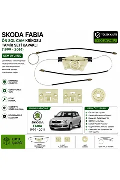 Skoda Fabia 1999-2014 Ön Sol Cam Krikosu Tamir Seti Kapaklı