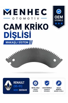 Renault 95-01 Cam Kriko Dişlisi Makaşlı Sistem Cam Mekanizma Dişlisi OEM 2655649