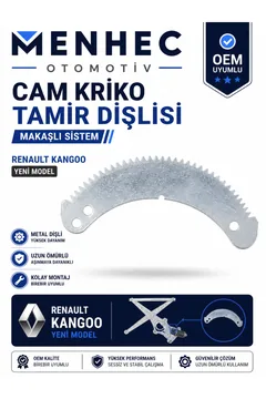 Renault Kangoo Cam Kriko Tamir Dişlisi Makaşlı Sistem Yeni Model OEM Uyumlu Cam Mekanizma Dişlisi
