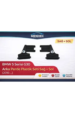 BMW 5 Serisi G30 Arka Perde Plastik Seti Sağ + Sol | Perçinli Tamir Seti (2016-…)