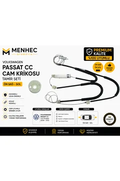 Volkswagen Passat CC Ön Sağ Sol Cam Krikosu Tamir Seti Halat Teli Mekanizma Seti