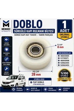 Fiat Doblo Sürgülü Kapı Rulmanı Bilyesi İç 8mm Dış 28mm OEM 46843005 51735971