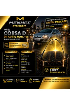 Corsa D Kapı İç Açma Teli Ön Kapı Mekanizma Teli 2006-2014