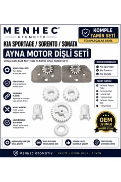 Kia Sportage Sorento Sonata Ayna Motor Dişli Seti Plastik Tamir Seti