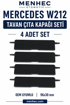 Mercedes W212 Tavan Oluk Çıta Kapağı 4 Adet Set Port Bagaj Kapak 2126902882