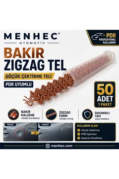Bakır Zigzag Göçük Çektirme Teli PDR Boyasız Göçük Düzeltme Kaporta Tamir Teli 50’li