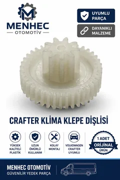 Volkswagen Crafter Klima Klepe Motor Dişlisi | Kalorifer Hava Yönlendirme Tamir Dişlisi | Dayanıklı Plastik (1 Adet)