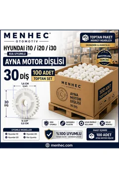 Hyundai i10 i20 i30 Ayna Motor Dişlisi 30 Diş 1.6 cm 100 Adet Toptan Set